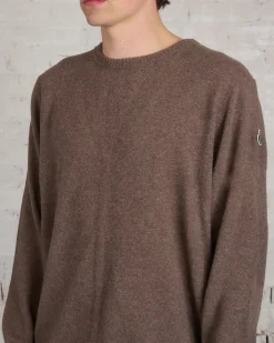 Sale Rick Owens Moncler Round Neck Jumbo Sweater Dust