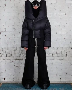 Fashion Rick Owens Runway Anubis Jacket Duvet Jacket Black