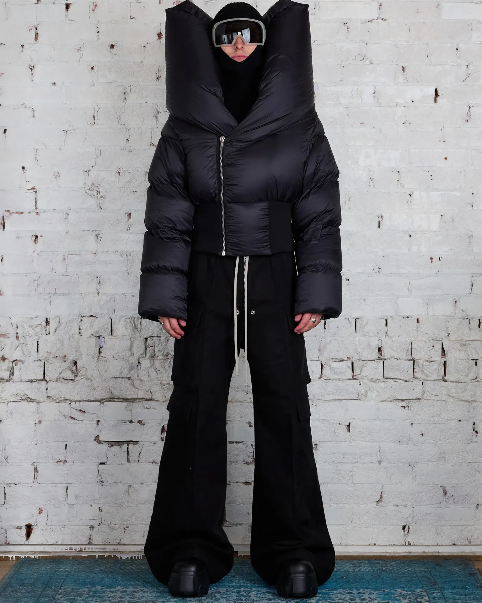 Fashion Rick Owens Runway Anubis Jacket Duvet Jacket Black