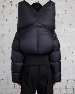 Fashion Rick Owens Runway Anubis Jacket Duvet Jacket Black