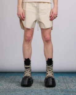 Fashion Rick Owens Runway Boxer Short Cotton Canvas Natural