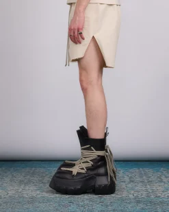 Fashion Rick Owens Runway Boxer Short Cotton Canvas Natural