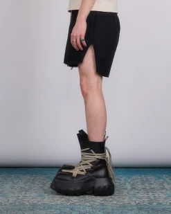 Outlet Rick Owens Runway Boxer Short Cotton Canvas Black