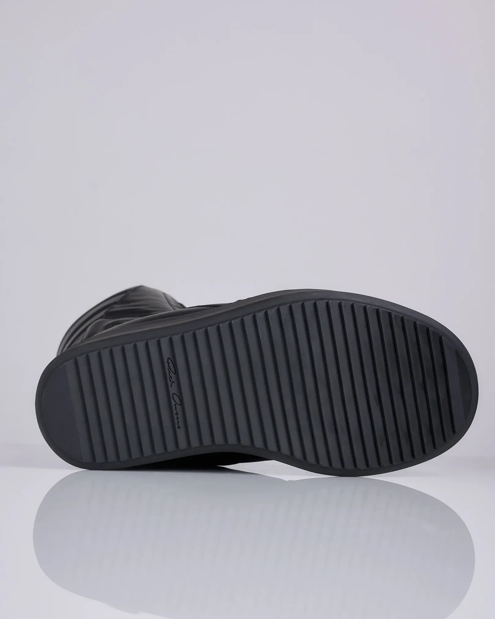 New Rick Owens Runway Mega Geobasket LCO Black Black Black