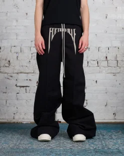 Outlet Rick Owens Runway Porterville Wide Bela Pant Brushed Twill Black/Pearl