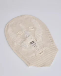 Hot Rick Owens Runway Skull Clava Shredded Merino Natural