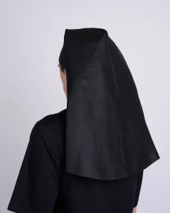 Sale Rick Owens Runway Wig Nun Linen Twill Black