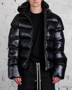 Outlet Rick Owens Sealed Duvet Jacket Laque Nylon Black