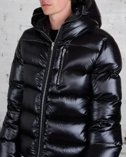 Outlet Rick Owens Sealed Duvet Jacket Laque Nylon Black
