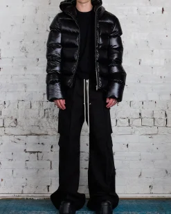 Outlet Rick Owens Sealed Duvet Jacket Laque Nylon Black