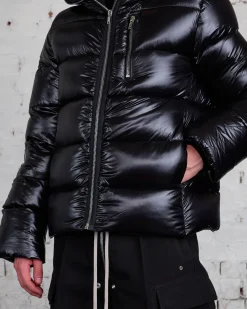 Outlet Rick Owens Sealed Duvet Jacket Laque Nylon Black