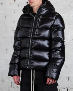 Outlet Rick Owens Sealed Duvet Jacket Laque Nylon Black