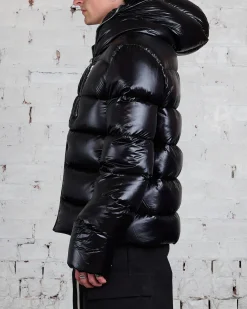 Outlet Rick Owens Sealed Duvet Jacket Laque Nylon Black