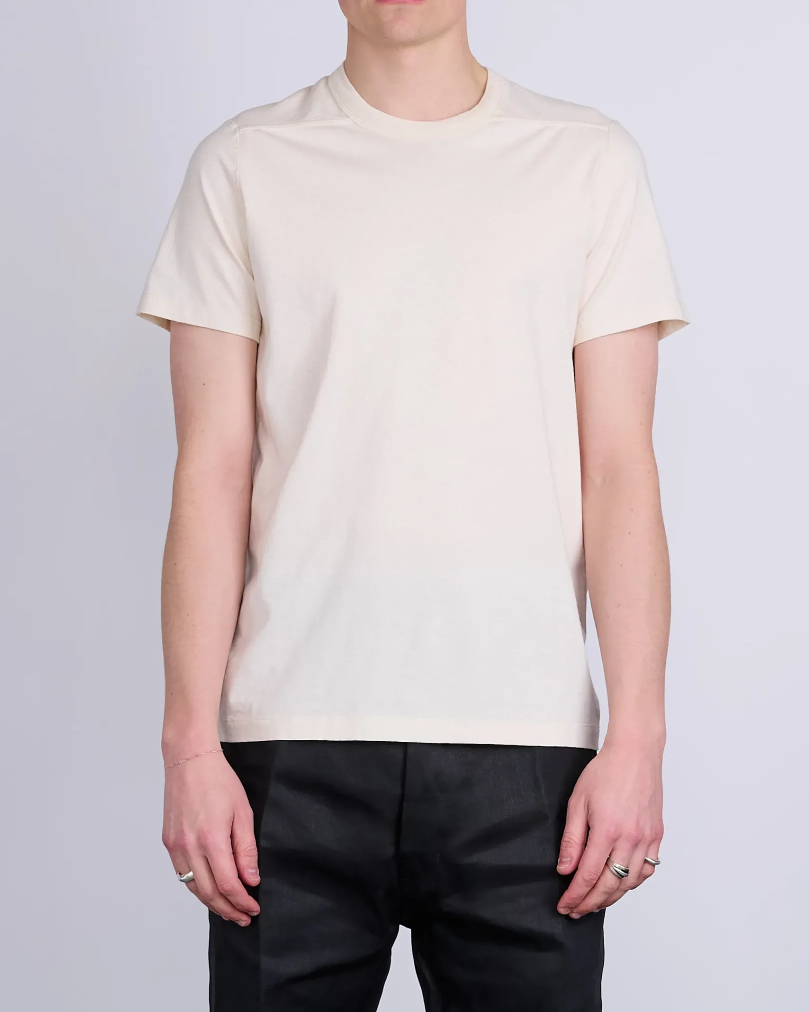 Best Rick Owens Short Level T-Shirt JNC Jersey Natural