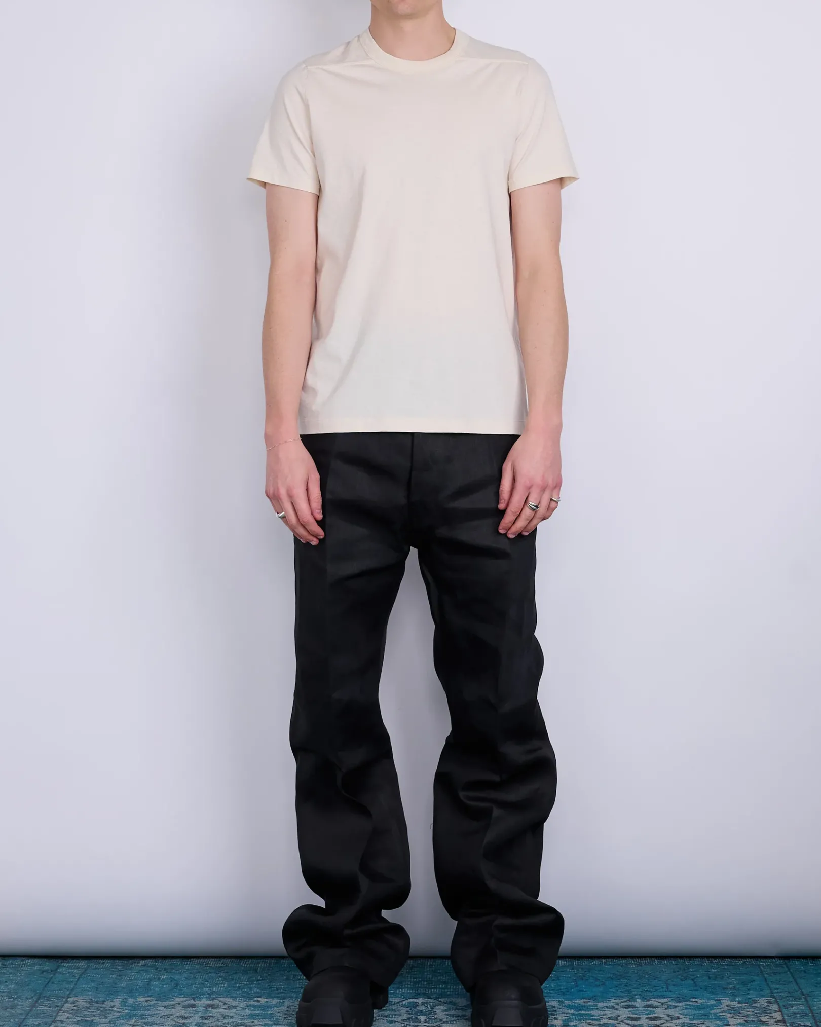 Best Rick Owens Short Level T-Shirt JNC Jersey Natural