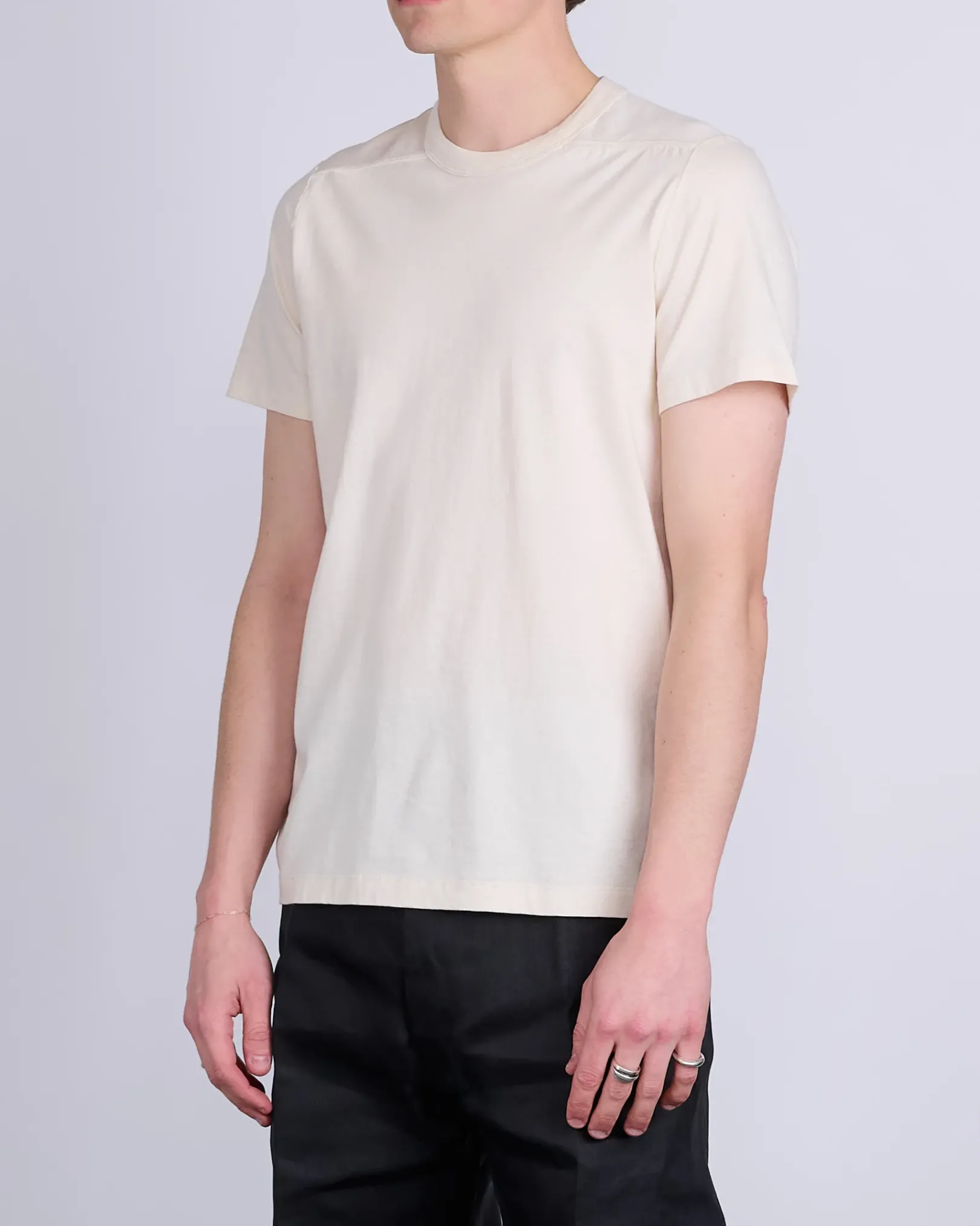 Best Rick Owens Short Level T-Shirt JNC Jersey Natural