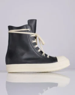 Online Rick Owens Sneakers Hollywood Full Grain Black Milk Milk