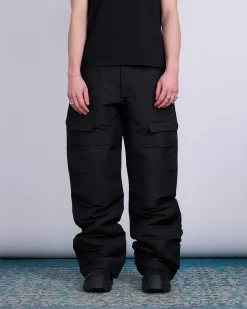 Outlet Rick Owens Stefan Cargo Pant Heavy Faille Black