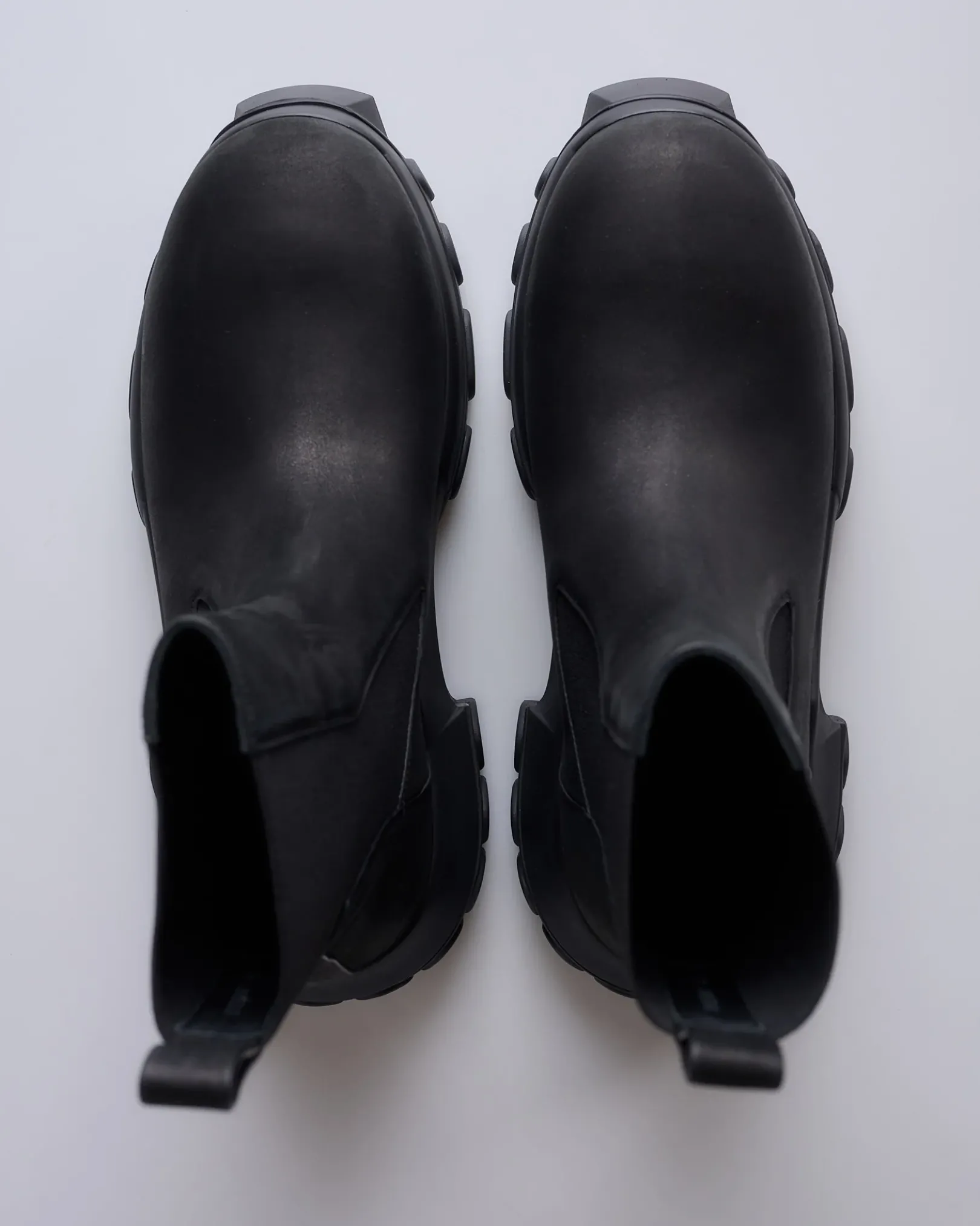 Clearance Rick Owens Tractor Beatle Boot LWN Nubuck Black Black