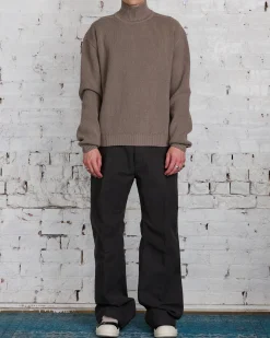 Sale Rick Owens Turtleneck Heavy Wool Knit Dust