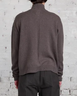 Discount Rick Owens Turtleneck Recycled Cashmere Dust