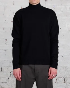 Online Rick Owens Turtleneck Recycled Cashmere Black