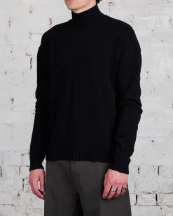 Online Rick Owens Turtleneck Recycled Cashmere Black