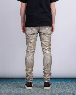 Discount Rick Owens Tyrone Jean Megacrust Denim Gold
