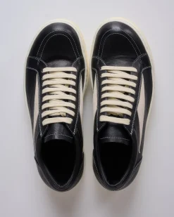 New Rick Owens Vintage Sneaker Hollywood Waxy Goat Black Milk