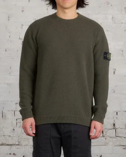 Fashion Stone Island Badge Knit Sweater Musk