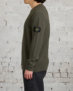 Fashion Stone Island Badge Knit Sweater Musk