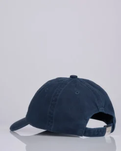 Outlet Stone Island Brushed Gabardine Logo Cap Navy Blue