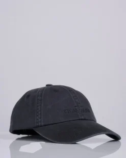 Fashion Stone Island Brushed Gabardine Logo Cap Black