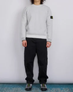 Hot Stone Island Double Face Bi-Colour Crewneck Ivory