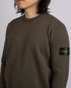 Hot Stone Island Double Face Bi-Colour Crewneck Ivory