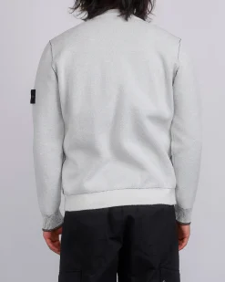 Hot Stone Island Double Face Bi-Colour Crewneck Ivory