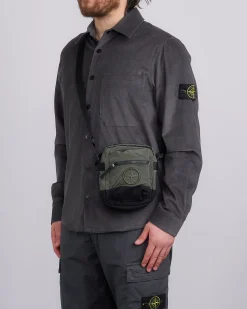 New Stone Island Econyl Nylon Metal Crossbody Bag Musk