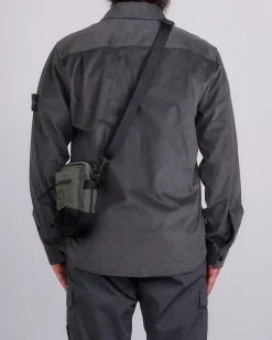 New Stone Island Econyl Nylon Metal Crossbody Bag Musk