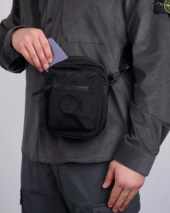 Fashion Stone Island Econyl Nylon Metal Crossbody Bag Black