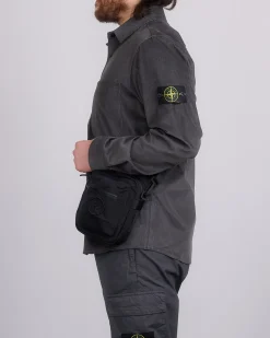 Fashion Stone Island Econyl Nylon Metal Crossbody Bag Black