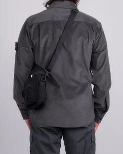 Fashion Stone Island Econyl Nylon Metal Crossbody Bag Black