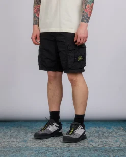Discount Stone Island Econyl Nylon Metal Single Cargo Short Black