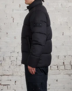 Hot Stone Island Ghost Piece Merino Twill Down Jacket Black