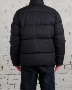 Hot Stone Island Ghost Piece Merino Twill Down Jacket Black