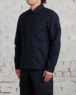Outlet Stone Island Ghost Piece Ventile Overshirt Black