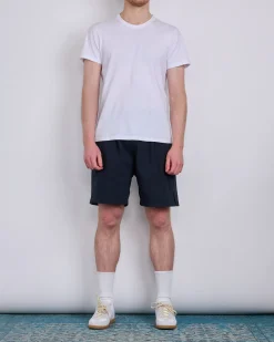 Outlet Stone Island Marina Combed 16/2 Jersey Short Navy Blue