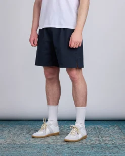 Outlet Stone Island Marina Combed 16/2 Jersey Short Navy Blue