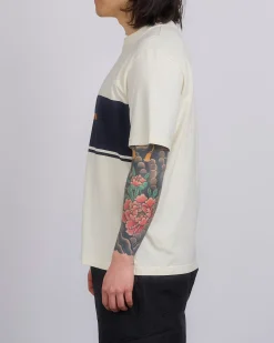 Online Stone Island Marina Stripe Logo T-Shirt Ivory