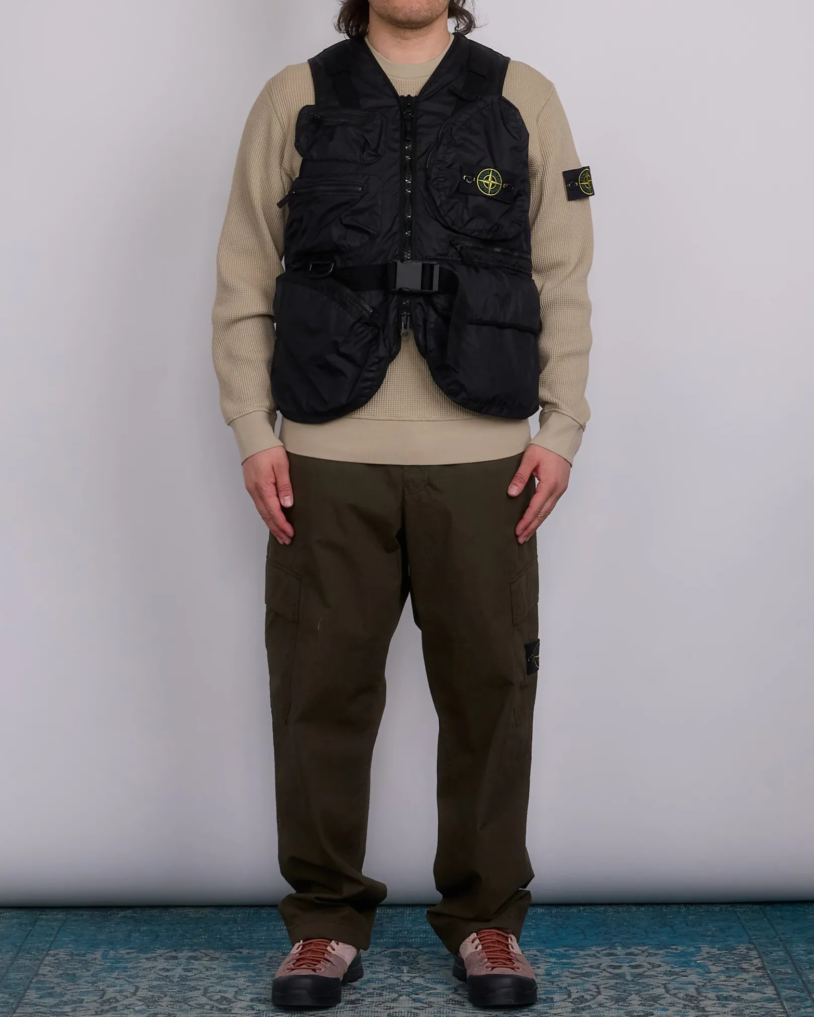 Online Stone Island Mebrana 3L TC Cargo Vest Black