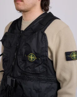 Online Stone Island Mebrana 3L TC Cargo Vest Black